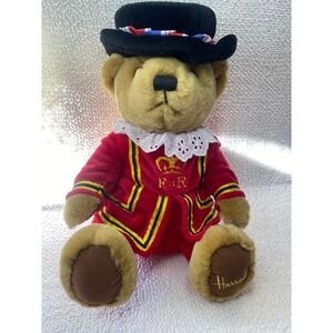 Harrods Teddy Bear Guard Uniform Beefeater Crown ER Plush Toy with‎ Tags